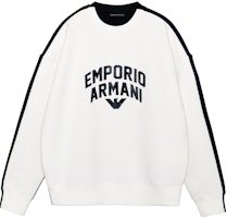 Emporio Armani SS23 Logo Print Colorblock Pullover Sweatshirt. 3R1MBE-1JHSZ-0163 Emporio Armani SS23 Logo Print Colorblock Pullover Sweatshirt. 3R1MBE-1JHSZ-0163