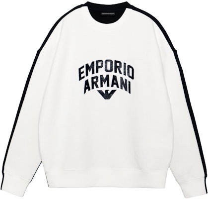 Emporio Armani SS23 標誌印花拼色套頭運動衫. 3R1MBE-1JHSZ-0163 Buy Emporio Armani SS23 標誌印花拼色套頭運動衫. 3R1MBE-1JHSZ-0163