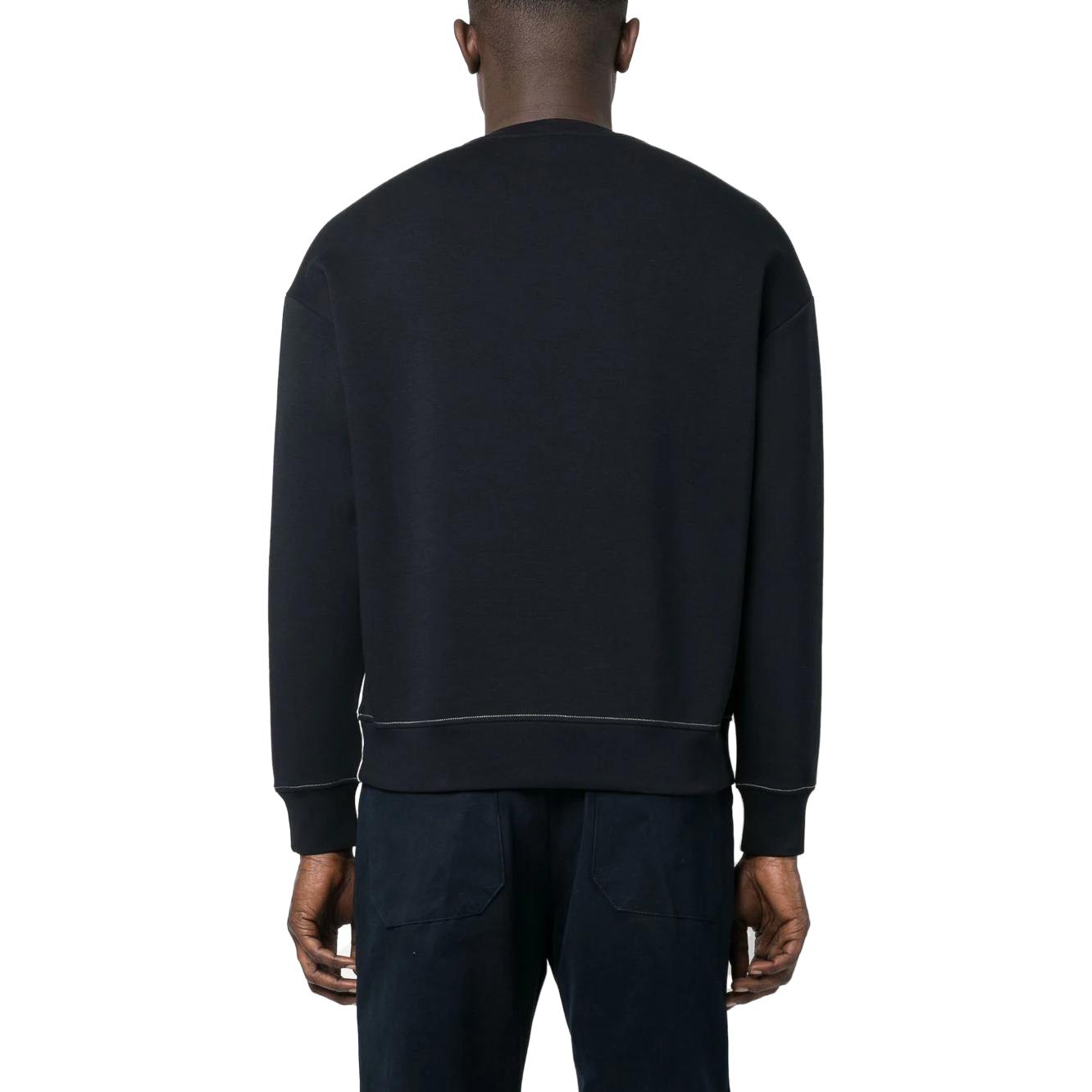 Purchase Emporio Armani SS23 標誌印花拼色套頭運動衫. 3R1MBE-1JHSZ-0163