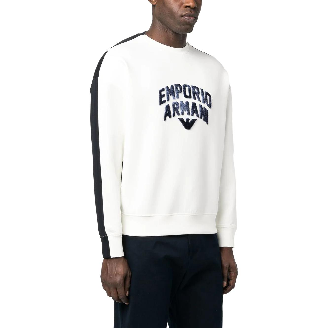 Details for Emporio Armani SS23 標誌印花拼色套頭運動衫. 3R1MBE-1JHSZ-0163