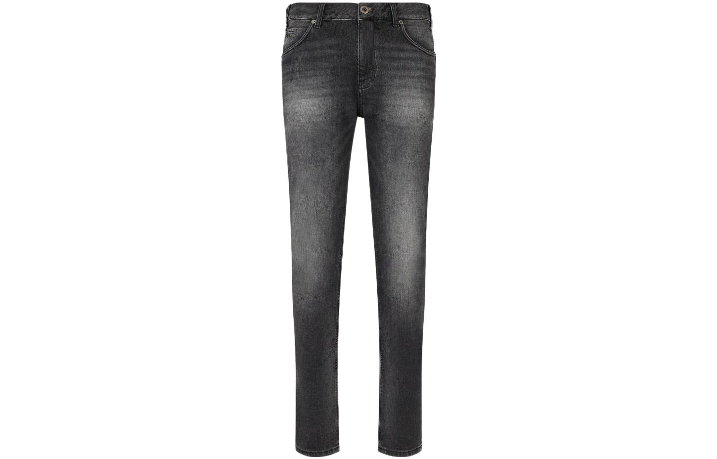 Order EMPORIO ARMANI SS23 Jeans Negros Rectos de Pierna Recta Largos 3R1J16-1D0FZ-0006