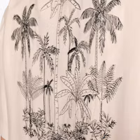 Details for EMPORIO ARMANI SS24 米色短袖襯衫 棕櫚樹刺繡 3D1C6L-1K3WZ-0137