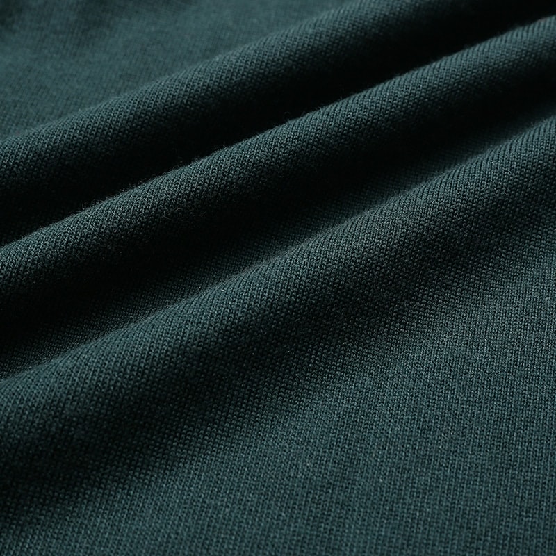 Sizing EMPORIO ARMANI SS24 Suéter de Punto Cuello Alto Cremallera Verde Oscuro. 6R1MXF-1MNFZ-F553