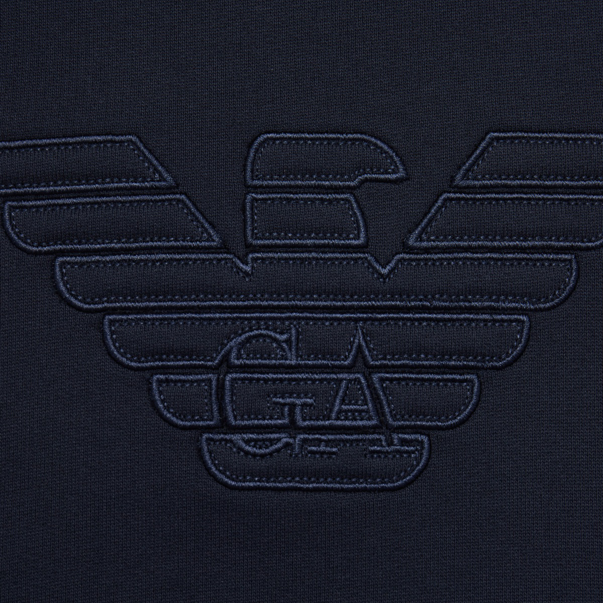 EMPORIO ARMANI  SS24 Logo Embroidered Hoodie Navy Blue Long SleeveSweatshirt 3D1MDW-1JWPZ-0950 圖 6