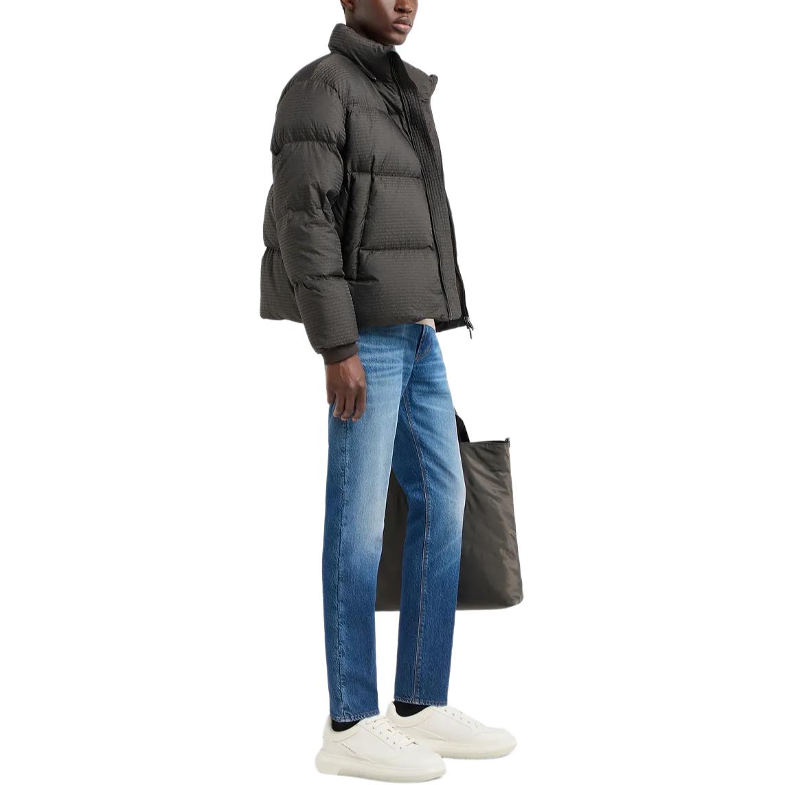 Purchase Emporio Armani SS24 低腰修身深藍水洗拉鍊牛仔褲 6D1J06-1D97Z-0941