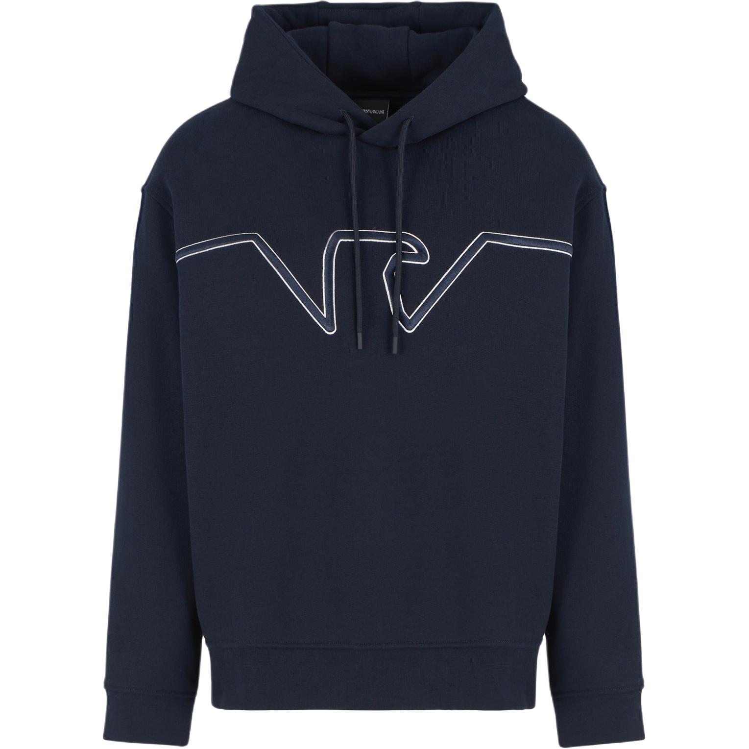 Emporio Armani  SS24 Navy Blue Hoodie with Embroidered Logo. 6D1MD2-1JWPZ-09U2 圖 2