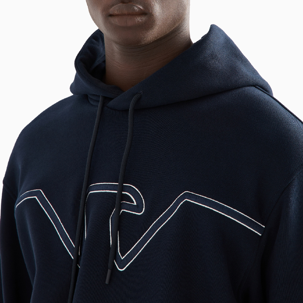 Emporio Armani  SS24 Navy Blue Hoodie with Embroidered Logo. 6D1MD2-1JWPZ-09U2 圖 6