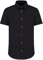 EMPORIO ARMANI SS24 Navy Blue Short-Sleeve Casual Shirt. 8N1C91-1NI9Z-0934 EMPORIO ARMANI SS24 Navy Blue Short-Sleeve Casual Shirt. 8N1C91-1NI9Z-0934