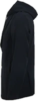 Shop EMPORIO ARMANI SS24 Navy Hooded Blazer Jacket Layered Design. 3D1G73-1NPQZ-0920