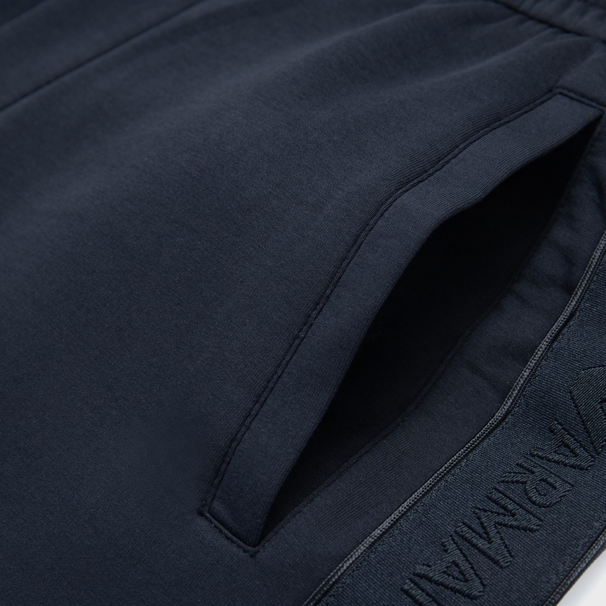 Sizing Emporio Armani  SS24 Navy Solid Jogger Knit Sweatpants. 3D1P68-1JHSZ-0920