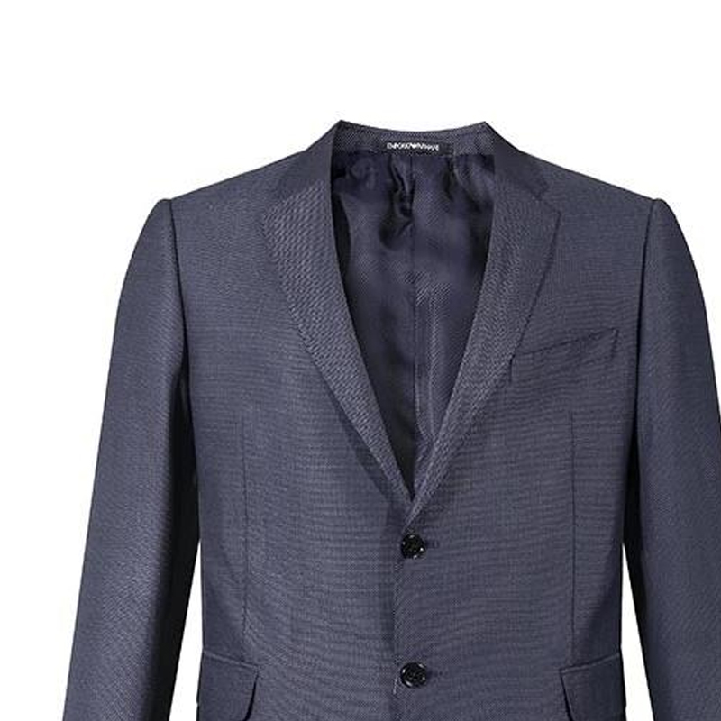 Cheap EMPORIO ARMANI SS24 海軍藍單排扣西裝外套 - 翻領設計 H41VMT-E1048-919