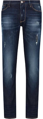 Emporio Armani SS24 Slim Fit Distressed Low-Waist Jeans Deep Blue. 3D1J06-1D14Z-10942 Buy Emporio Armani SS24 Slim Fit Distressed Low-Waist Jeans Deep Blue. 3D1J06-1D14Z-10942