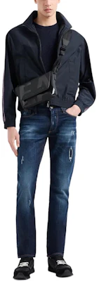 Emporio Armani SS24 Slim Fit Distressed Low-Waist Jeans Deep Blue. 3D1J06-1D14Z-10942 Purchase Emporio Armani SS24 Slim Fit Distressed Low-Waist Jeans Deep Blue. 3D1J06-1D14Z-10942