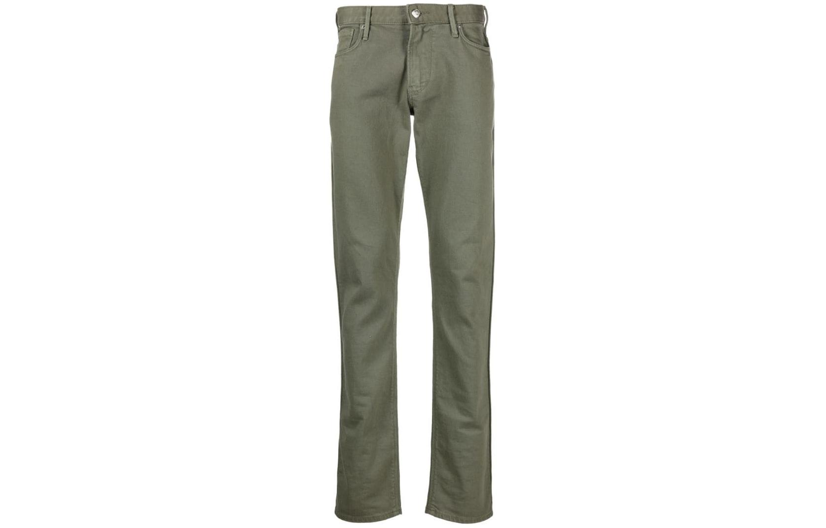 Emporio Armani  Straight Fit Mid-Rise Green Jeans. 6R1J06-1N03Z-0645