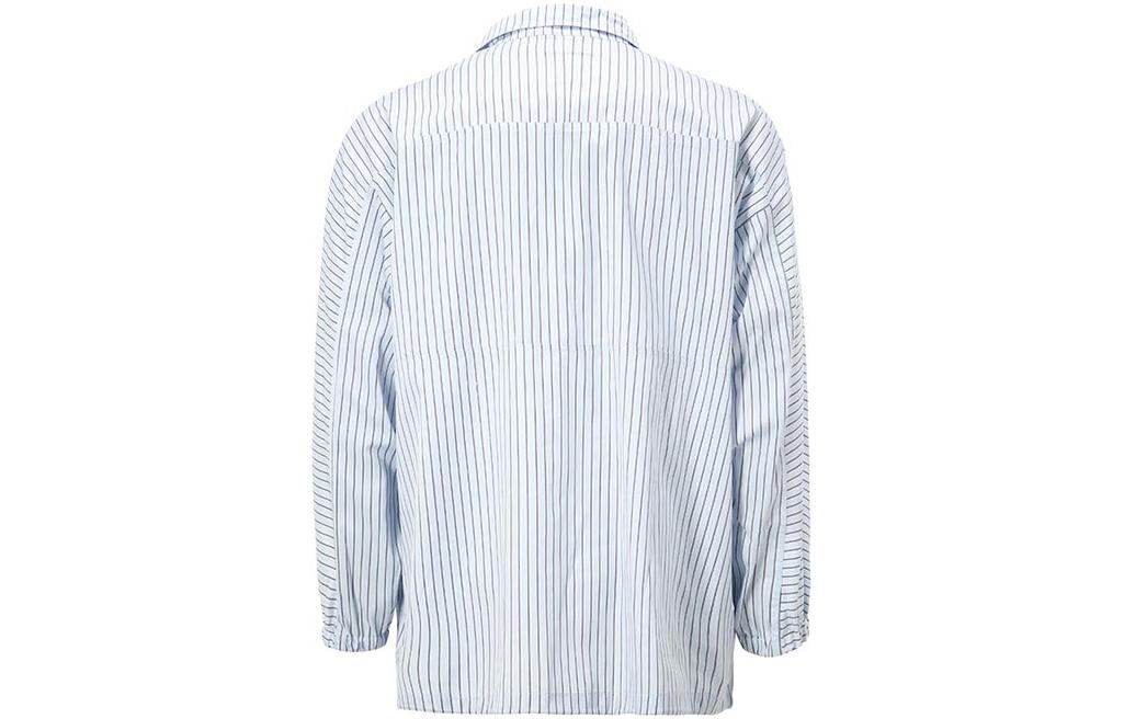 Lookbook Emporio Armani  Stripe Print Double-Zip Long-Sleeve Shirt - Blue A1CF7L-A144C-022