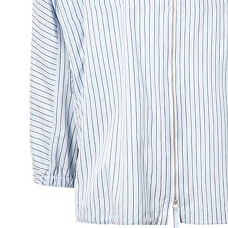 Details for Emporio Armani  Stripe Print Double-Zip Long-Sleeve Shirt - Blue A1CF7L-A144C-022