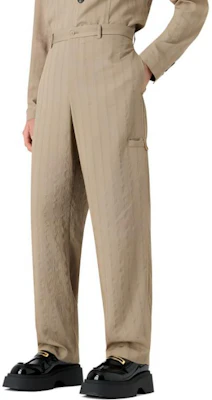 Emporio Armani 條紋鈕扣口袋休閒長褲 米色 E31P17-F1422-1112 Details for Emporio Armani 條紋鈕扣口袋休閒長褲 米色 E31P17-F1422-1112