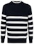 Order Emporio Armani Striped Crewneck Long Sleeve Sweater Navy Blue 3R1MXC-1MD1Z-0922