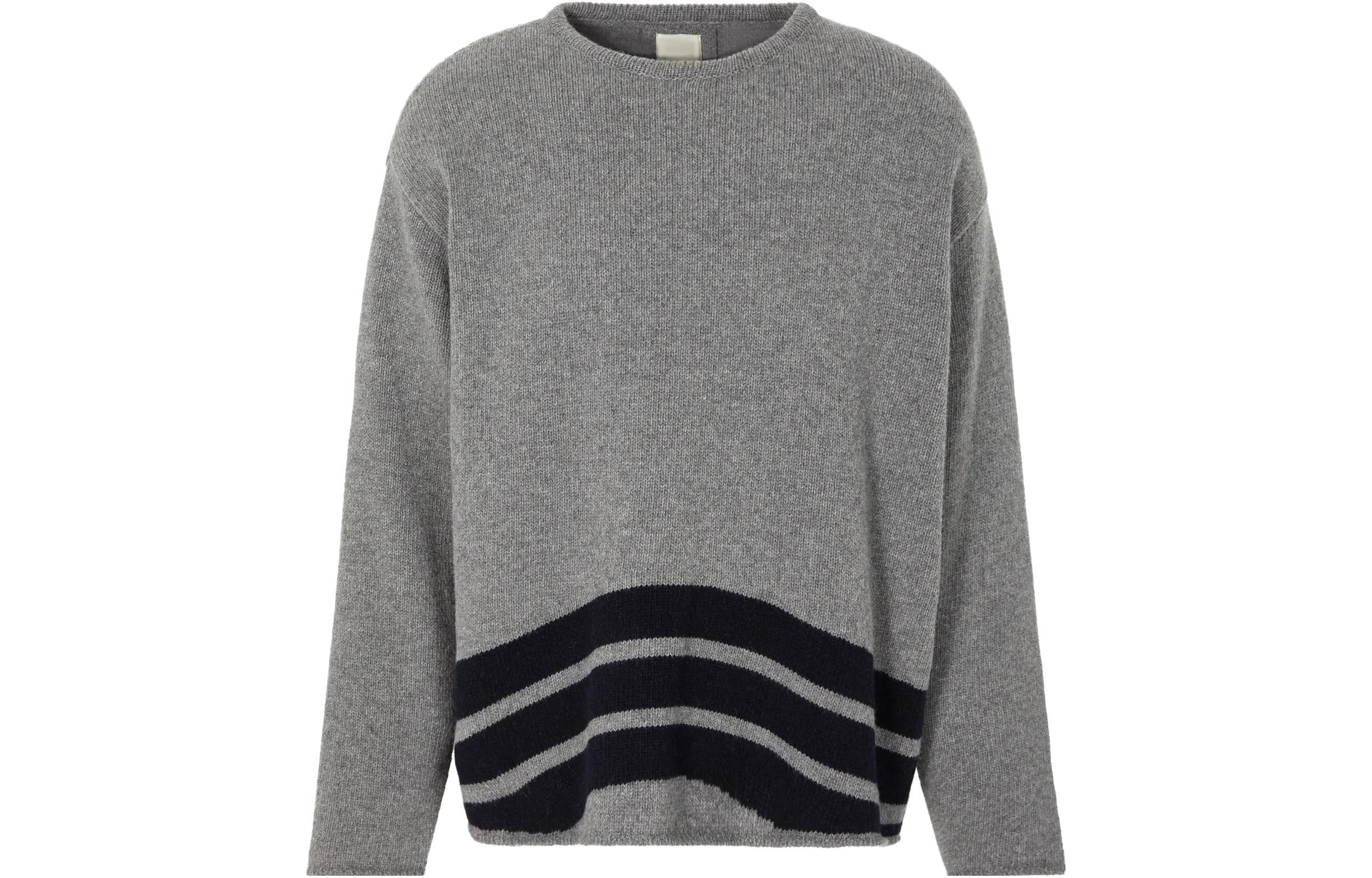 Emporio Armani  Striped Crewneck Long Sleeve Sweater Grey 6R1MZ6-1M6SZ-06A8 圖 2