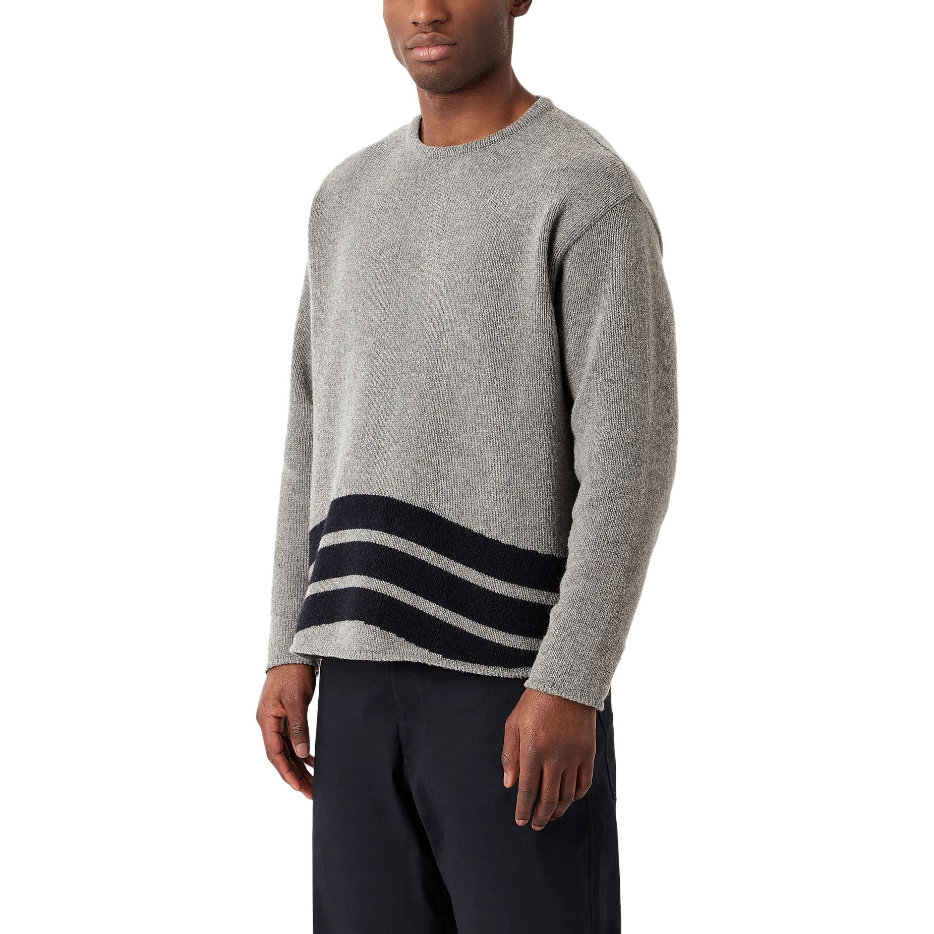 Emporio Armani  Striped Crewneck Long Sleeve Sweater Grey 6R1MZ6-1M6SZ-06A8 圖 5