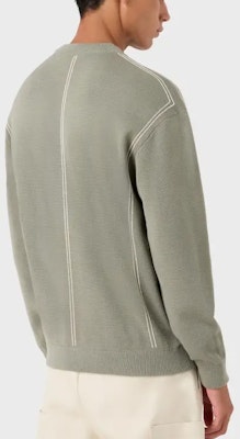 EMPORIO ARMANI Striped Crewneck Pullover Sweater FW23 6R1MX3-1MOZZ-0606 3