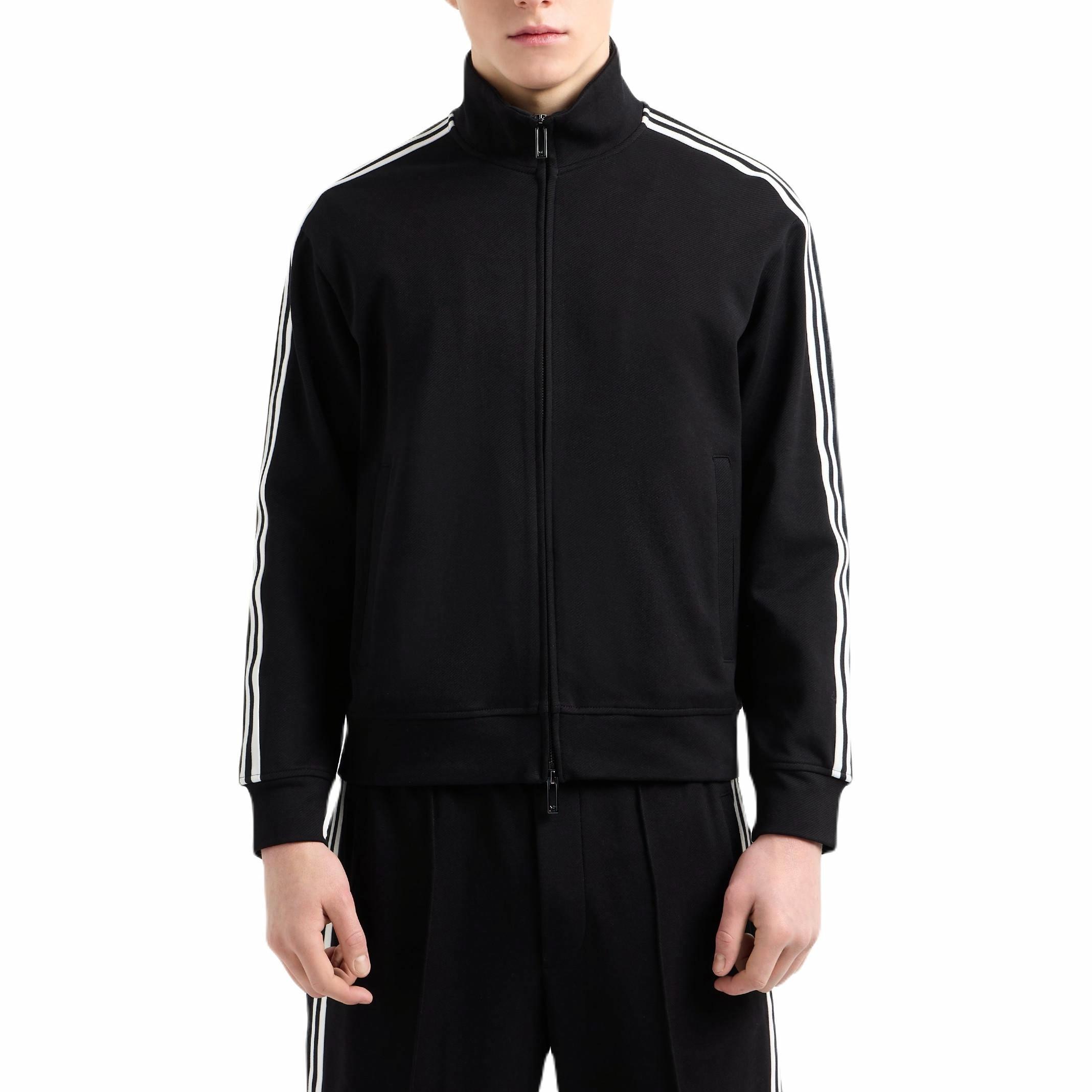 Emporio Armani  Striped Zip-Up Jacket - Black EM001110-AF13488-UC001 圖 4