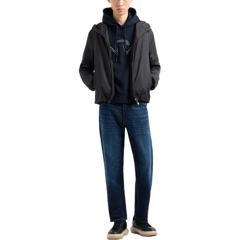 Emporio Armani  Washed Low-Rise Loose Fit Zipper Jeans in Denim Blue 6D1J69-1D83Z-0941 圖 3