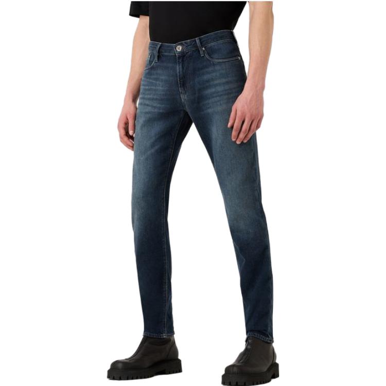 Purchase Emporio Armani Seluar Jeans Slim-Fit Zip Biru Denim Tengah SS23. 3R1J06-1DL2Z-0941