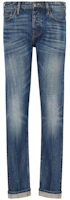 EMPORIO ARMANI Washed Straight-Leg Casual Jeans Denim Blue SS23. 3R1J75-1DQBZ-0942 EMPORIO ARMANI Washed Straight-Leg Casual Jeans Denim Blue SS23. 3R1J75-1DQBZ-0942