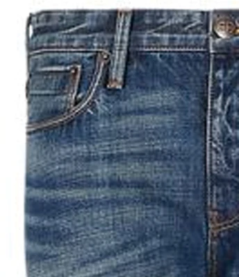 EMPORIO ARMANI Jeans Casual Denim Biru Straight-Leg Washed SS23. 3R1J75-1DQBZ-0942 Details for EMPORIO ARMANI Jeans Casual Denim Biru Straight-Leg Washed SS23. 3R1J75-1DQBZ-0942