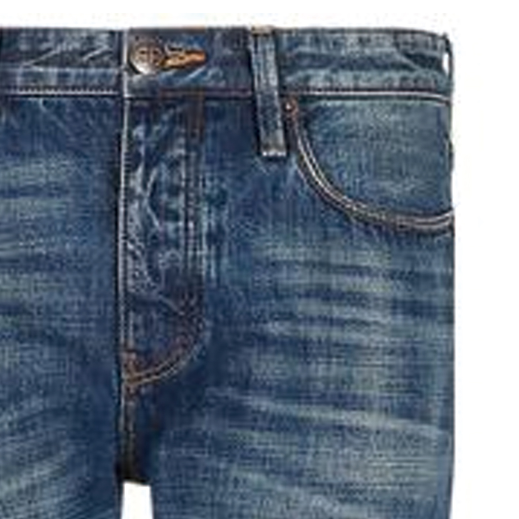 EMPORIO ARMANI  Washed Straight-Leg Casual Jeans Denim Blue SS23. 3R1J75-1DQBZ-0942 圖 7