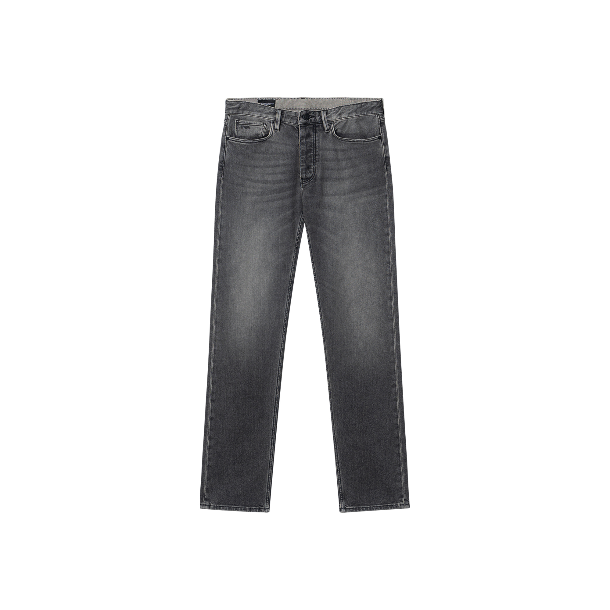 EMPORIO ARMANI  Washed Straight-Leg Casual Jeans Grey 6R1J75-1D05Z-0006