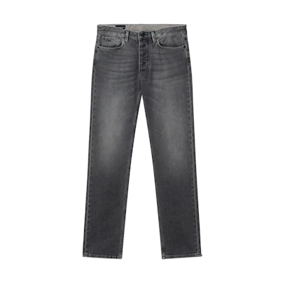 EMPORIO ARMANI Washed Straight-Leg Casual Jeans Grey 6R1J75-1D05Z-0006