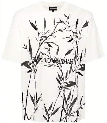 エンポリオアルマーニ ホワイト クルーネック バンブーロゴ 半袖Tシャツ 3D1T6S-1J7FZ-01N0 Order エンポリオアルマーニ ホワイト クルーネック バンブーロゴ 半袖Tシャツ 3D1T6S-1J7FZ-01N0