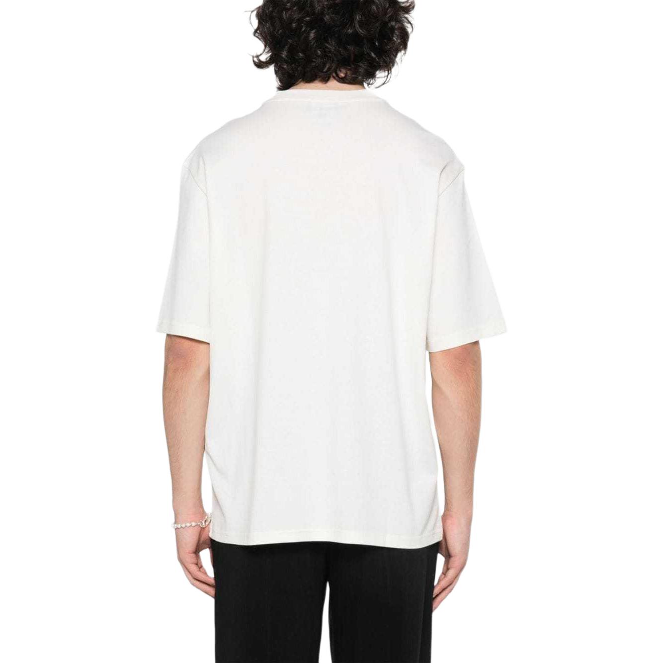 Purchase エンポリオアルマーニ ホワイト クルーネック バンブーロゴ 半袖Tシャツ 3D1T6S-1J7FZ-01N0