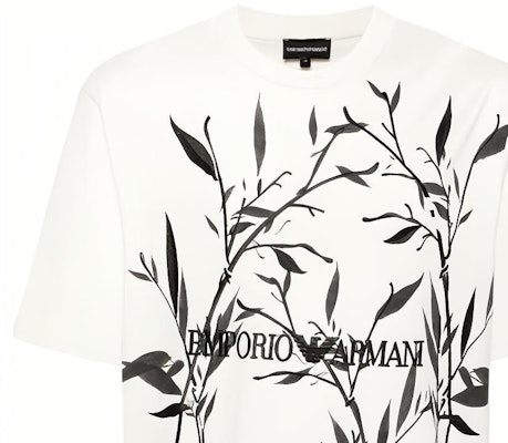 エンポリオアルマーニ ホワイト クルーネック バンブーロゴ 半袖Tシャツ 3D1T6S-1J7FZ-01N0 Cheap エンポリオアルマーニ ホワイト クルーネック バンブーロゴ 半袖Tシャツ 3D1T6S-1J7FZ-01N0