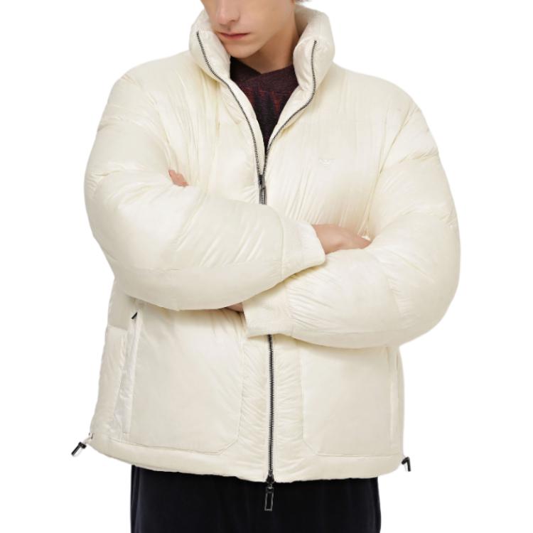 Purchase Chaqueta Emporio Armani Blanca Acolchada con Cremallera y Cuello Alto. 6R1B65-1NVSZ-F1F5