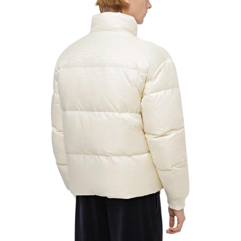 Details for Chaqueta Emporio Armani Blanca Acolchada con Cremallera y Cuello Alto. 6R1B65-1NVSZ-F1F5