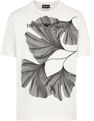 Emporio Armani 白色刺繡圖案短袖T恤 SS24 漢字 3D1T6U-1J7FZ-01M9 Order Emporio Armani 白色刺繡圖案短袖T恤 SS24 漢字 3D1T6U-1J7FZ-01M9