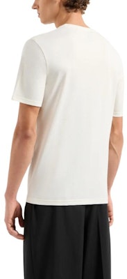 Emporio Armani 白色刺繡圖案短袖T恤 SS24 漢字 3D1T6U-1J7FZ-01M9 Shop Emporio Armani 白色刺繡圖案短袖T恤 SS24 漢字 3D1T6U-1J7FZ-01M9