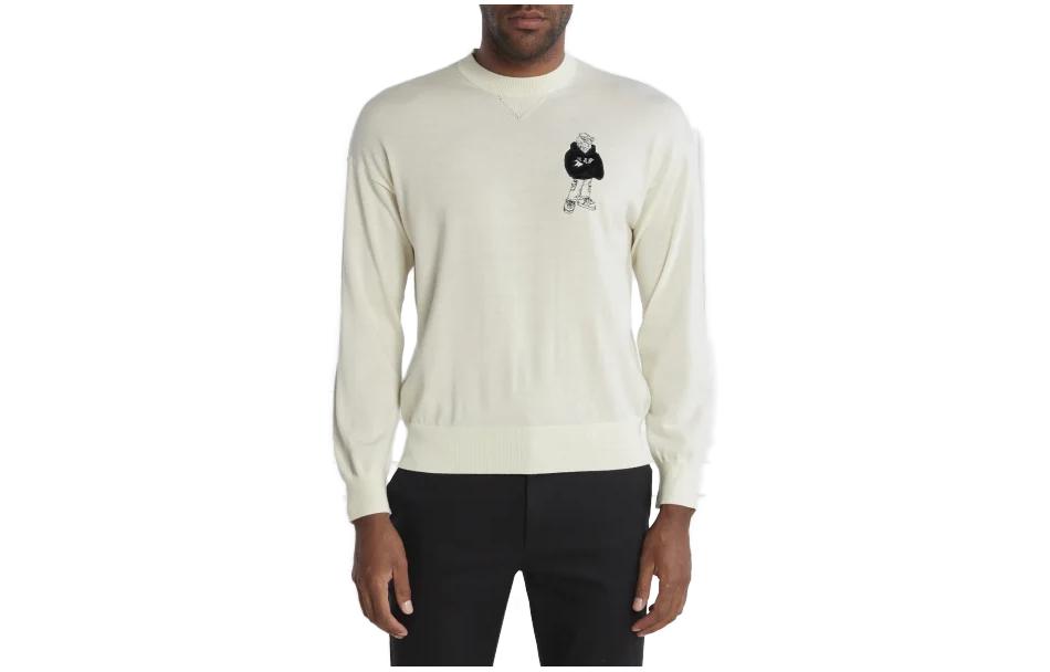 Order Emporio Armani Sweatshirt Putih Graphic Print Crewneck 6R1MXN-1MNIZ-0128