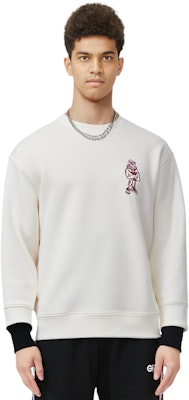 EMPORIO ARMANI White Graphic Print Loose Fit Crewneck Sweatshirt. 3R1MDM-1JHSZ-0101 Purchase EMPORIO ARMANI White Graphic Print Loose Fit Crewneck Sweatshirt. 3R1MDM-1JHSZ-0101