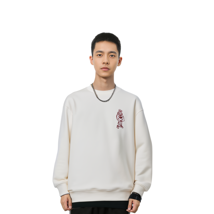 Details for EMPORIO ARMANI  White Graphic Print Loose Fit Crewneck Sweatshirt. 3R1MDM-1JHSZ-0101