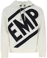 Emporio Armani White Hoodie with Bold Letter Print. 3K1MD2-1JDSZ-0101 Emporio Armani White Hoodie with Bold Letter Print. 3K1MD2-1JDSZ-0101