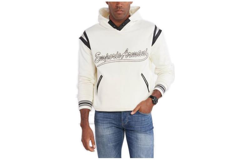Emporio Armani  White Hoodie with Logo Letter Print. 6R1MG1-1JWPZ-0128 圖 2