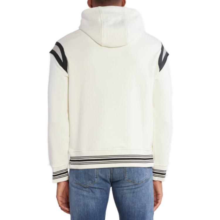 Emporio Armani  White Hoodie with Logo Letter Print. 6R1MG1-1JWPZ-0128 圖 4