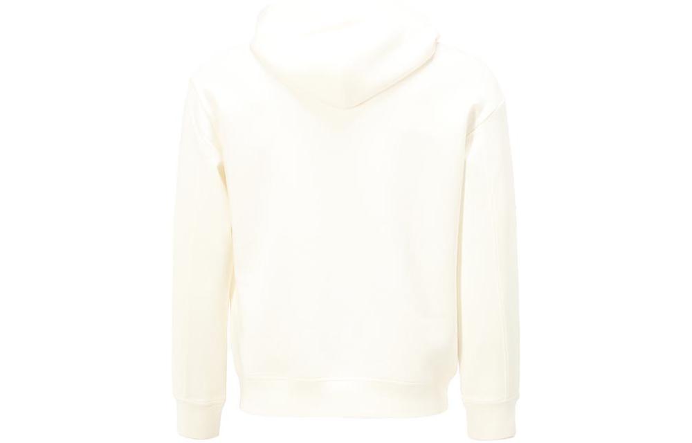 EMPORIO ARMANI  White Hoodie with Logo Print Casual Long Sleeve Pullover. 3L1MCS-1JHSZ-0101 圖 3