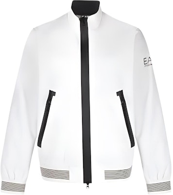 エンポリオアルマーニ ホワイト ロゴプリント スタンドカラー ジップアップジャケット 3RPB11-PN27Z-1100 Buy エンポリオアルマーニ ホワイト ロゴプリント スタンドカラー ジップアップジャケット 3RPB11-PN27Z-1100
