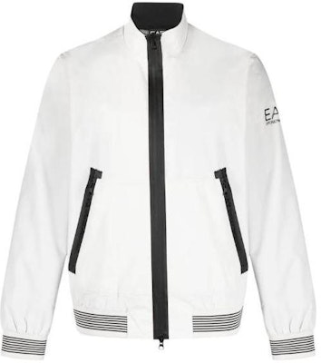 エンポリオアルマーニ ホワイト ロゴプリント スタンドカラー ジップアップジャケット 3RPB11-PN27Z-1100 Order エンポリオアルマーニ ホワイト ロゴプリント スタンドカラー ジップアップジャケット 3RPB11-PN27Z-1100