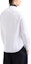 Shop Emporio Armani White Long-Sleeve Shirt with Contrast Logo Embroidery. 6D1CM1-1K6DZ-0101